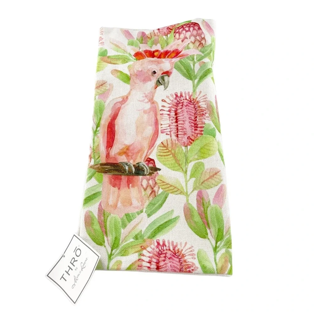 Thro By Marlo Lorenz 20x20‎ Tropical Bird Square Indoor Outdoor Pillow Case